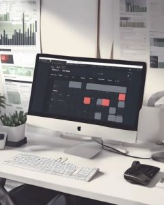 desktop showing software data